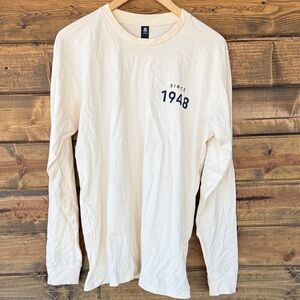 Cream Long Sleeve Shirt with 1948 Print (Porsche)